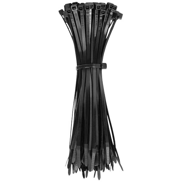 8 in. Cable Ties, Black