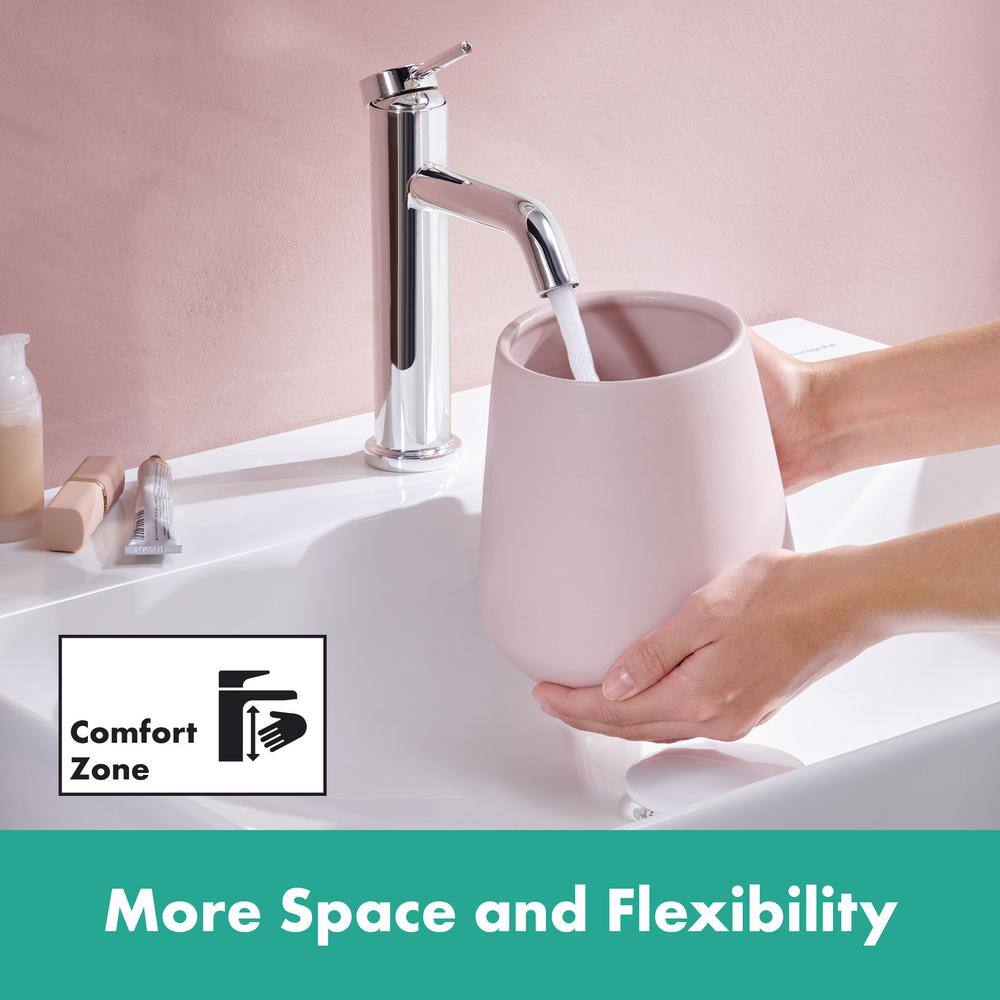 Tecturis S Chrome Single-Hole Bathroom Faucet with Pop-Up Drain