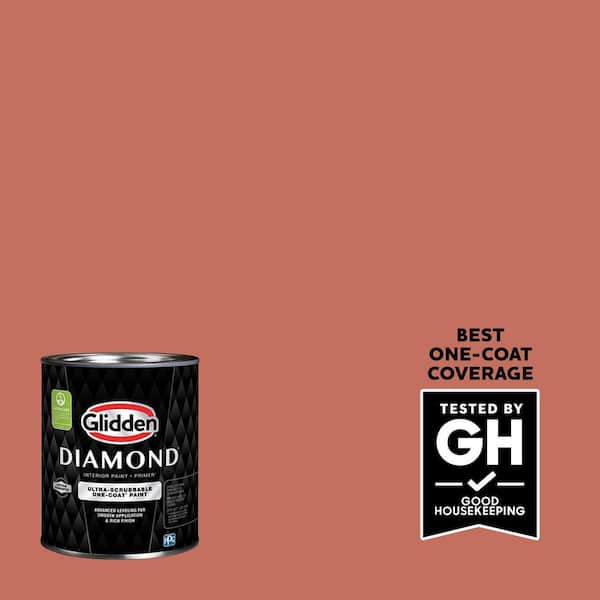 Glidden Diamond 1 qt. #PPG1191-6 Cajun Spice Eggshell Interior Paint with Primer