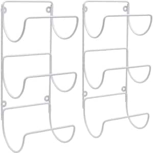Towel-Rack Holder - Wall Mounted Organizer for Linens Set of 2