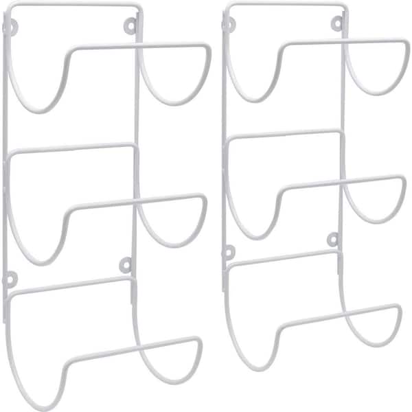 Dyiom Towel-Rack Holder - Wall Mounted Organizer for Linens Set of 2