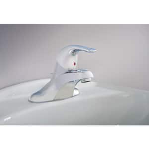 Adler 4 in. Centerset Single-Handle Low-Arc Bathroom Faucet in Chrome