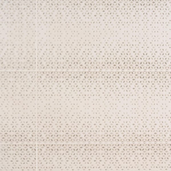 Terravine Flower Taupe 11.73 in. x 35.35 in. Textured Mixed Finish Ceramic Wall Tile (11.62 sq. ft./Case)