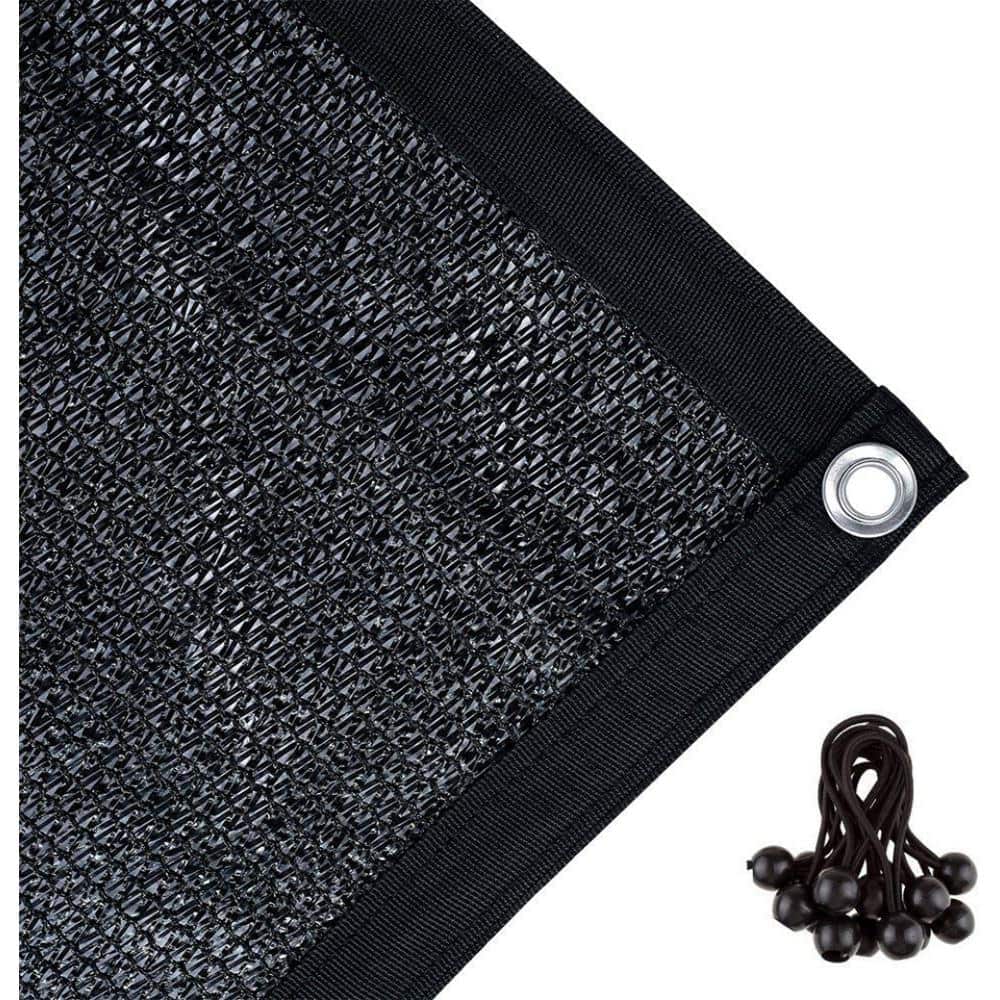 10 ft. x 12 ft. 70% Sunblock Shade Cloth with Grommets for Garden Patio in 