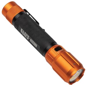 Rechargeable 2-Color LED Flashlight with Holster, 1000 Lumens, 8 Settings