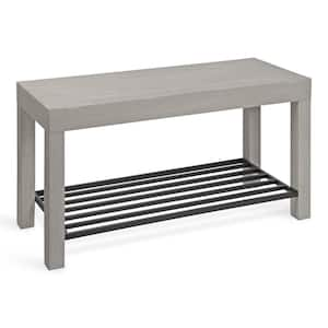 Jeran Gray Bench 20.00 in. x 36.00 in. x 14.00 in.