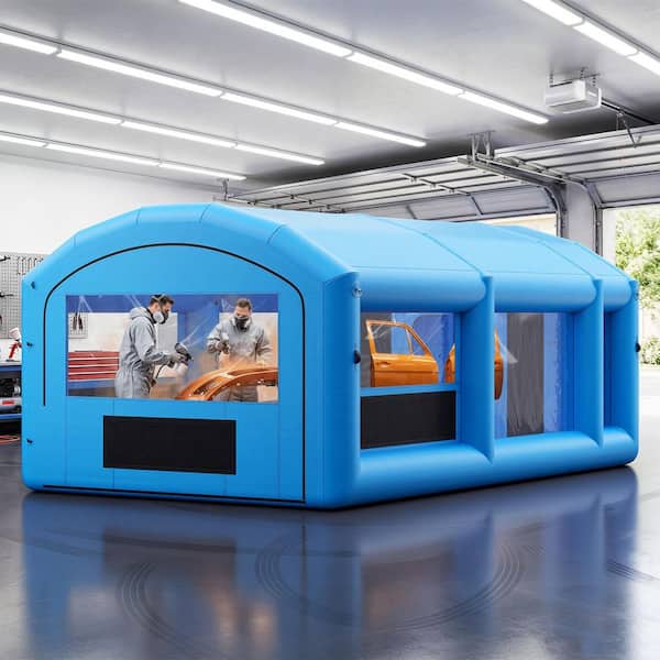23x13x8.5ft. Inflatable Paint Booth, Inflatable Spray Booth, High Powerful 480W+750W Blowers Spray Booth Tent, Car Paint