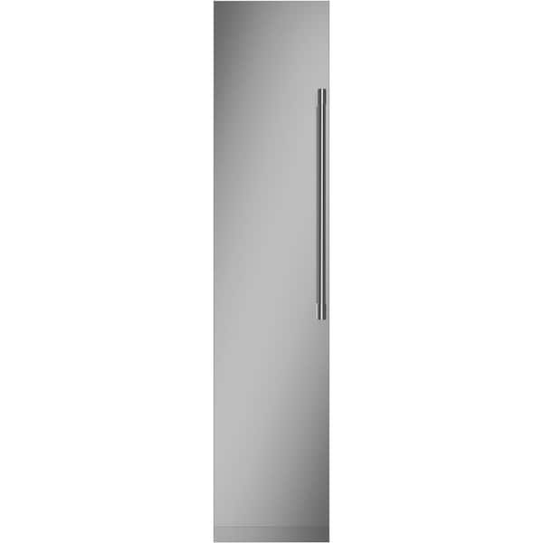 GE 18 in. 8.3 cu. ft. Smart Integrated Column Upright Freezer in Panel Ready