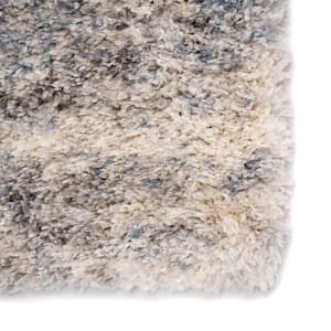 Lyra Abstract 10 ft. 2 in. x 14 ft. 1 in. Light Gray Area Rug