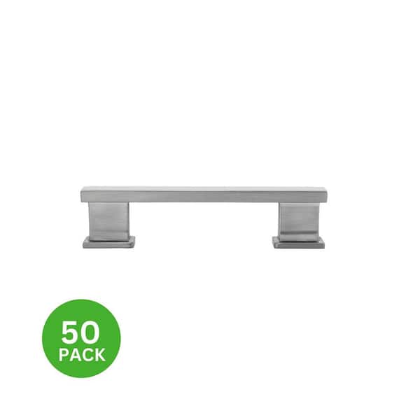 50-Pack High Desert 3-1/2 in. (89 mm) Center-to-Center Classic Satin Nickel Bar Drawer Pull