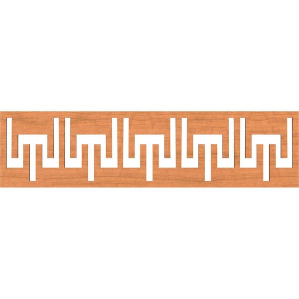 Ekena Millwork Victory Fretwork 0.25 in. D x 47 in. W x 12 in. L Cherry Wood Panel Moulding