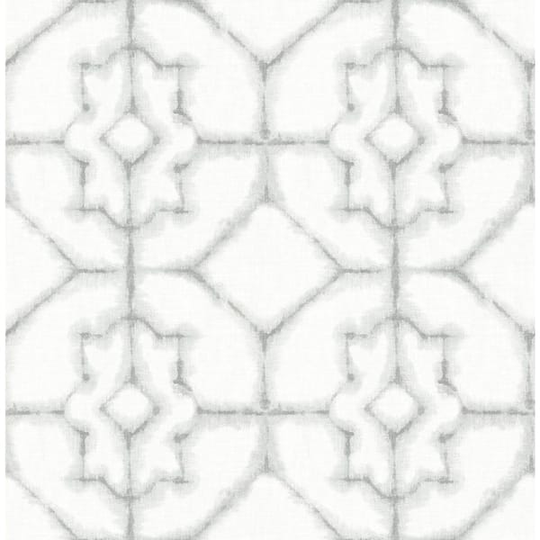 A-Street Prints Verandah Grey Shibori Paper Strippable Roll (Covers 56.4 sq. ft.)