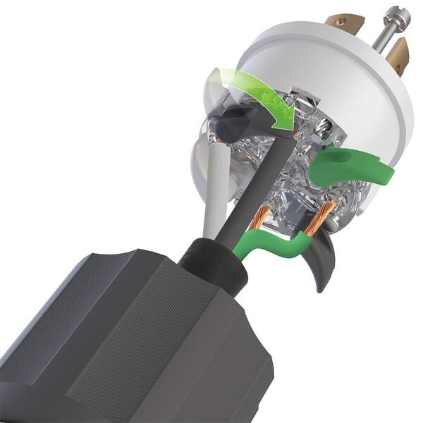 Leviton 2751 30 Amp Locking Plug - NEMA L18-30P 4-Pole Industrial Grade Connector For 120/208V Applications