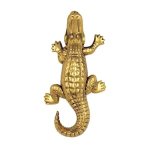 Brass Alligator Door Knocker