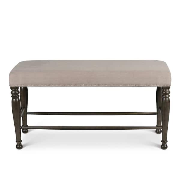 Steve Silver Caswell Grey Counter Bench (25 in. Height x 48 in. Width x 17 in. Depth)