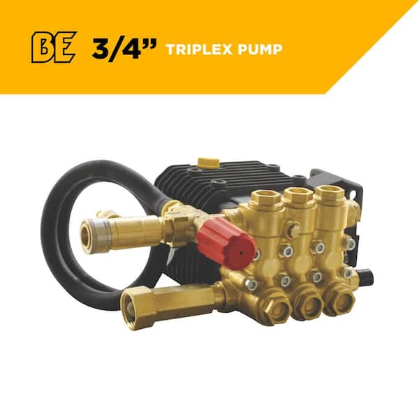 BE Power Equipment 3100 PSI 3.1 GPM Comet 3/4 in. Shaft Triplex Pump Kit with External Unloaded for Gas Pressure Washer