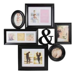 27.75 in. White Multi-Sized Photo Picture Frame Collage Wall Decoration