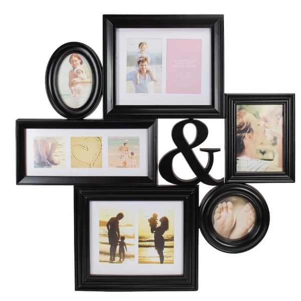 Northlight 27.75 in. White Multi-Sized Photo Picture Frame Collage Wall Decoration