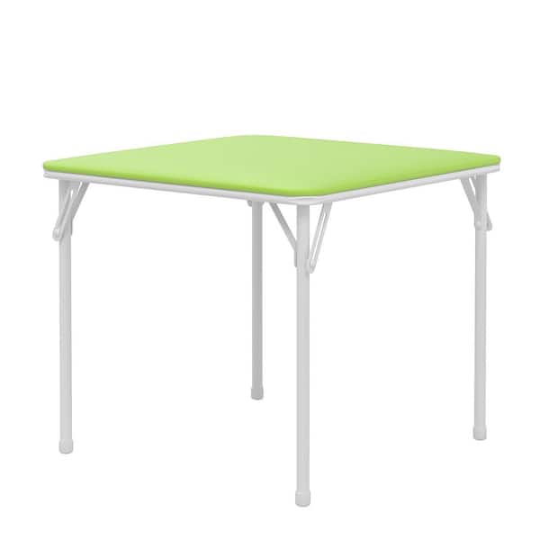 VECELO Kids Folding Table and Chair Set, 5-Piece Padded Top