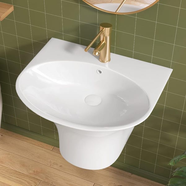 Zeafive 22 in. L x 18.3 in. W x 15.38 in. H Wall-Mounted Bathroom