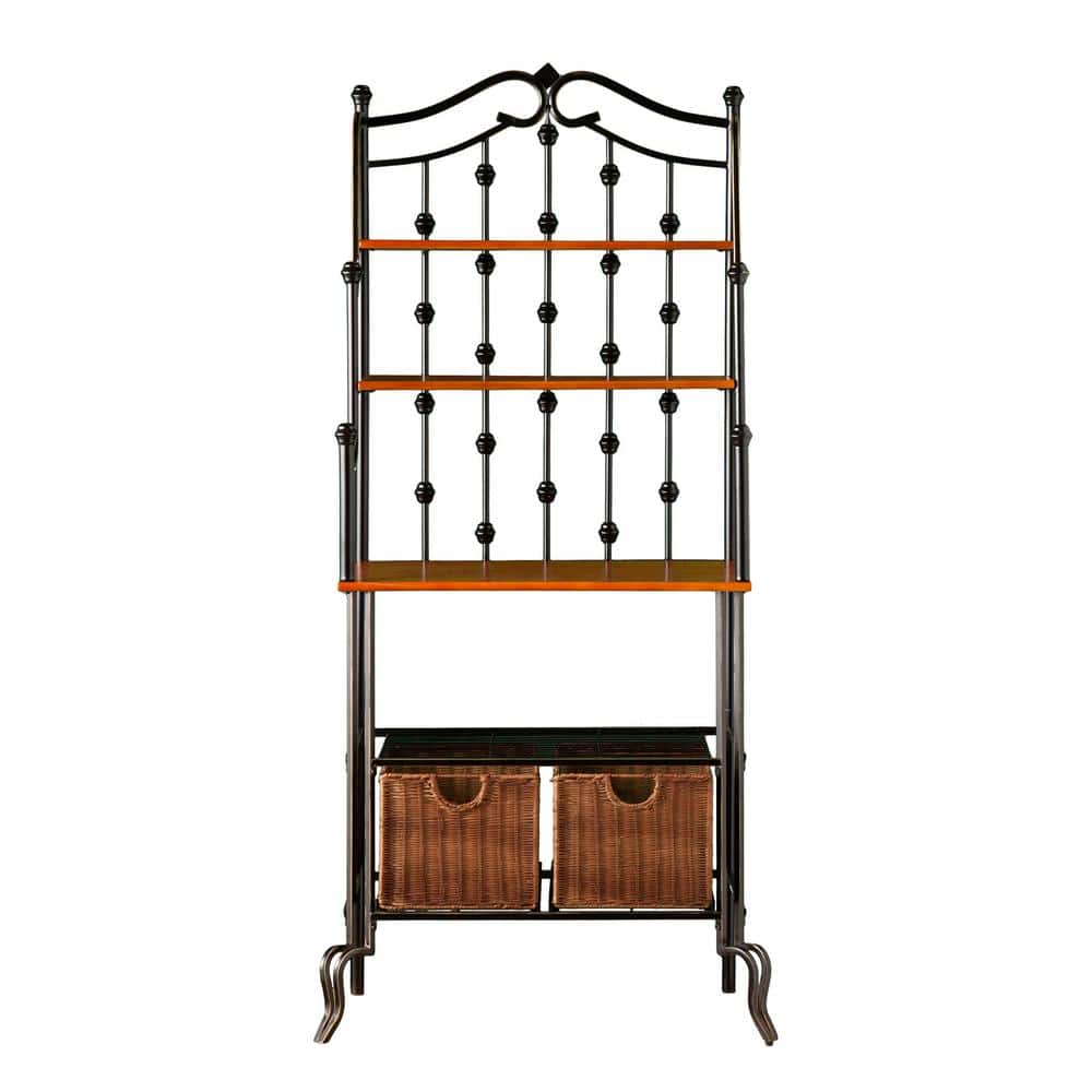 Saint Pierre Black Bakers Rack