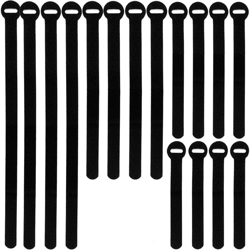 Reusable Cable Ties 150PCS 4+6+8+10 in. Multi-Purpose Hook and Loop Straps Adjustable Fastening Cord Organizer Black price history on PriceWatchPro