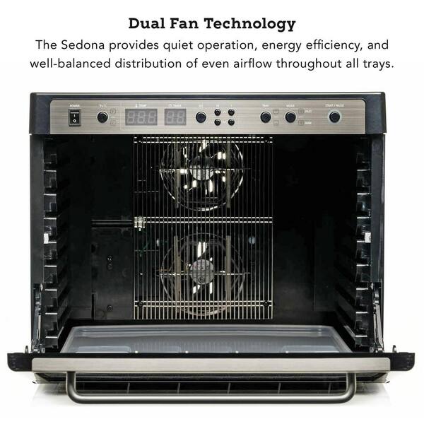 Tribest Sedona Combo 9-Tray Black Stainless Steel Food