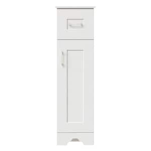Hawthorne Assembled 13 in. W x 44-13/16 in. H x 22 in. D Bath Mid Auxiliary Cabinet in Linen White