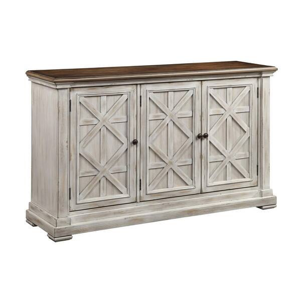 Coast To Coast Accents Gates Burnished White 58 in. Credenza with