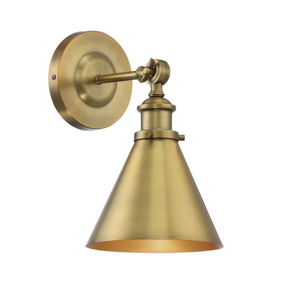 Filament Design 1-Light Warm Brass Sconce
