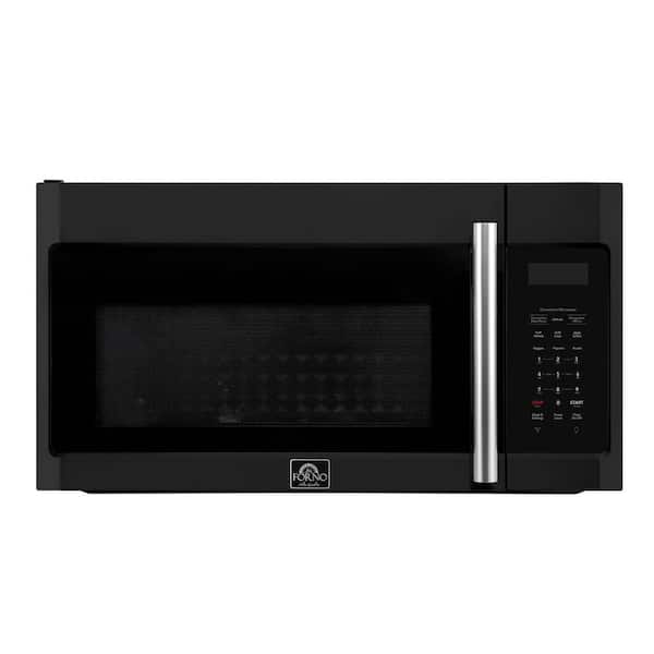 Fornace 1500W 30 in. Over the Range Convection Microwave, Black, 1.5 cu. ft, 300 CFM
