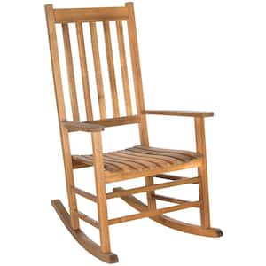 Shasta Teak Brown Acacia Wood Outdoor Rocking Chair