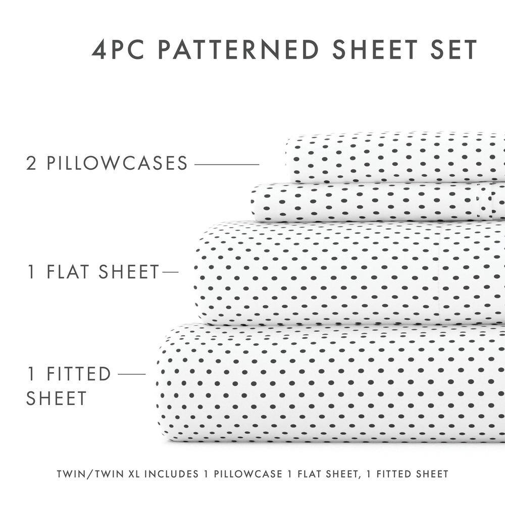 Gray Chevron Twin Deep Pocket Microfiber Sheet Set