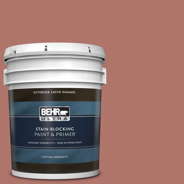 BEHR ULTRA 5 gal. #PMD-81 Tandoori Spice Satin Enamel Exterior Paint & Primer