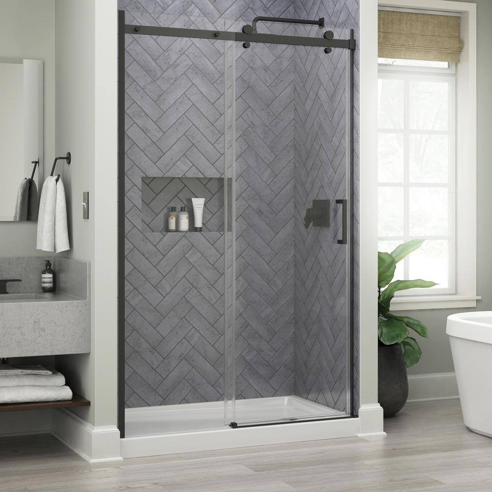 X 76 In Frameless Sliding Shower Door, Bathroom Doors Home Depot