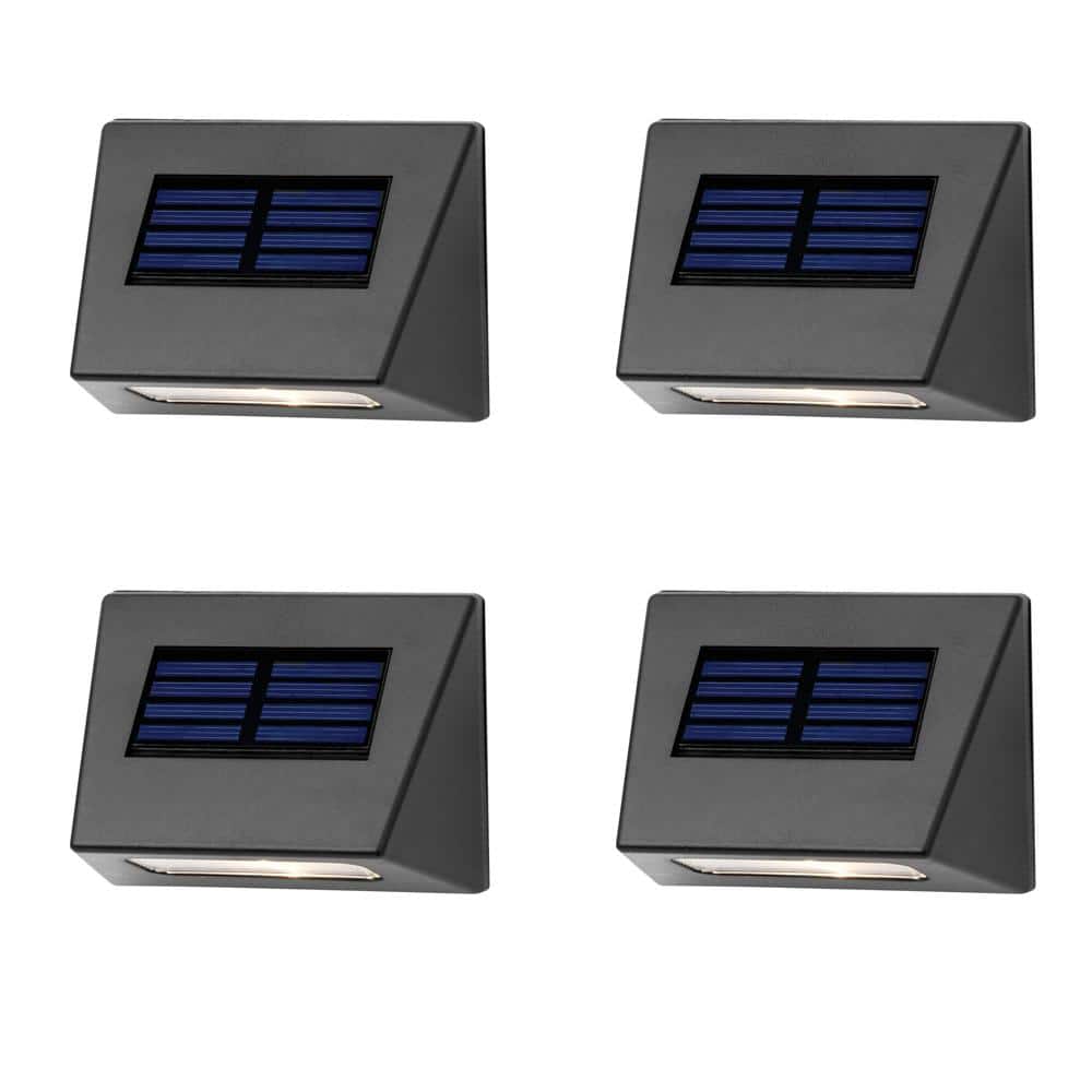 Hampton Bay Solar Bronze Integrated Downcast Deck Light (4-Pack) 43039 - The Depot