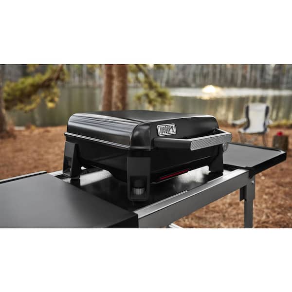 Weber Slate Tabletop Griddle 1-Burner Propane Gas Portable 17 in