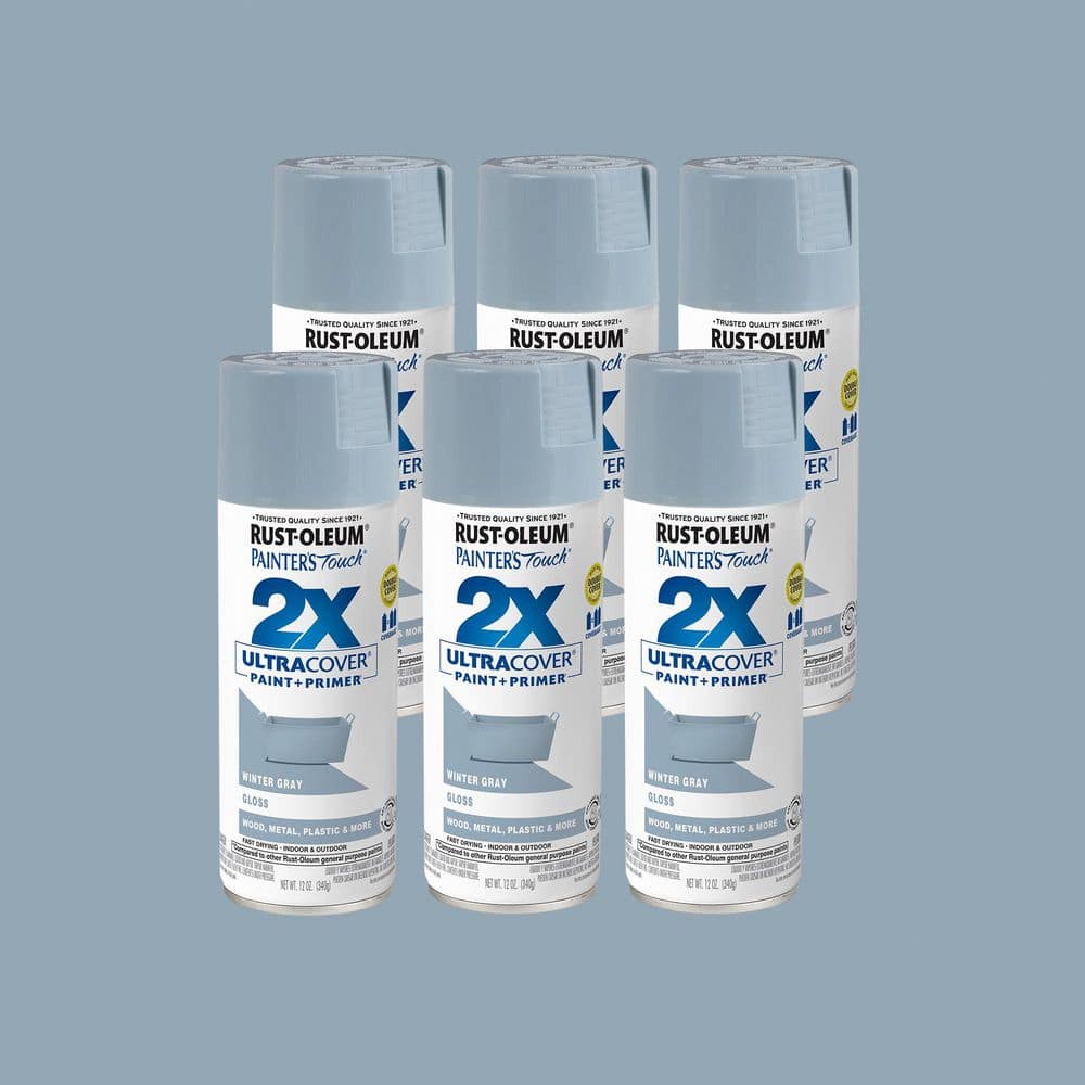 Rust-Oleum Painter's Touch 2X 12 oz. Gloss Winter Gray