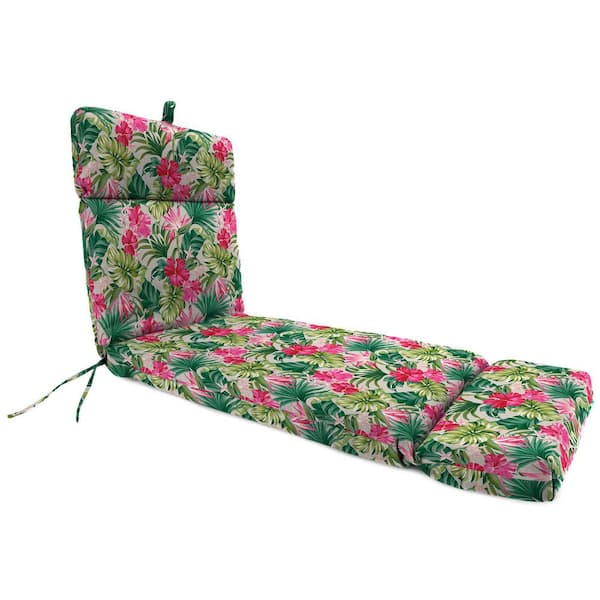Jordan Manufacturing 72 in. L x 22 in. W x 3.5 in. T Rectangular Outdoor Chaise Lounge Cushion in Hibiscus Cider