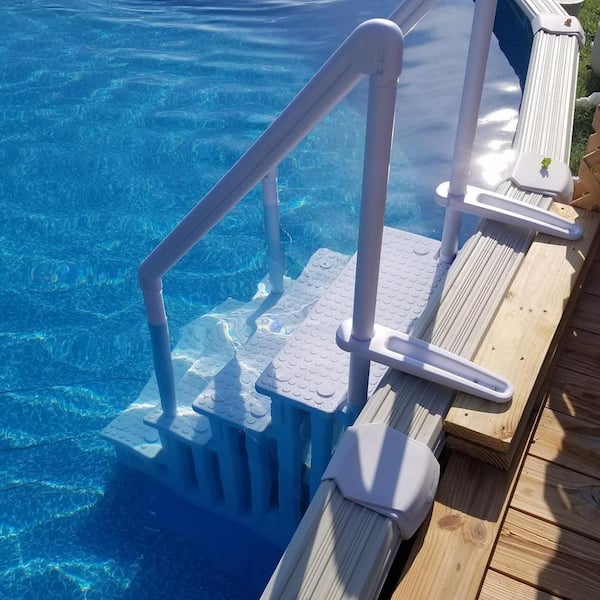 Step Deck Stairs For Above Ground Pools, Pool Ladder For Above Ground Deck