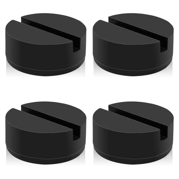 Floor Jack Pad Adapter Universal Rubber Slotted Frame Rail Pinch Weld Protector 4 Ton 4 Pack