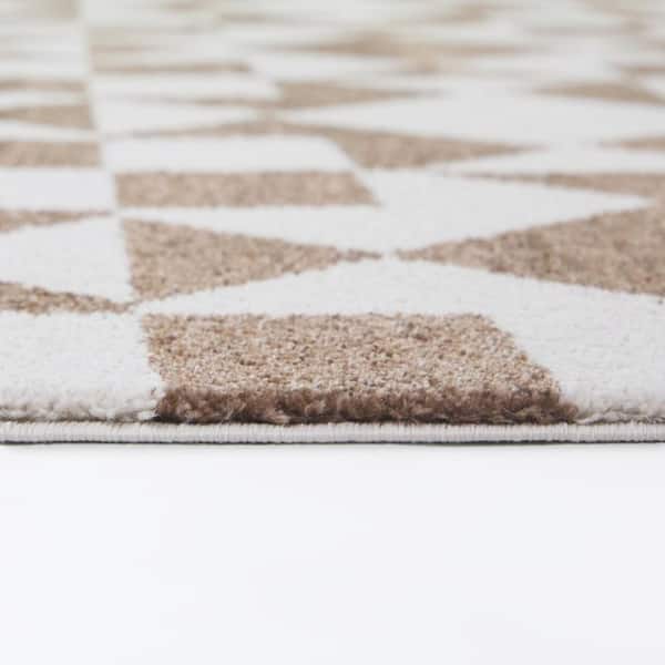 Jaxon Rust/Cream 8 ft. x 10 ft. Area Rug