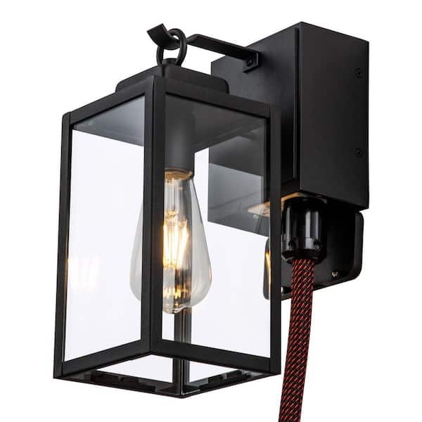 home depot exterior light with outlet