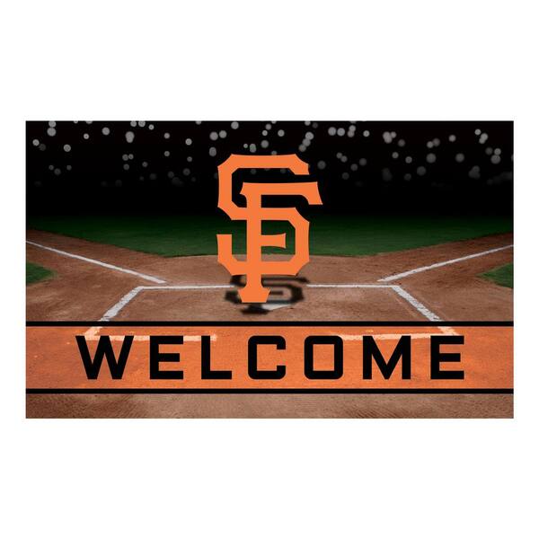 FANMATS MLB - San Francisco Giants 30 in. x 18 in. Rubber Door Mat