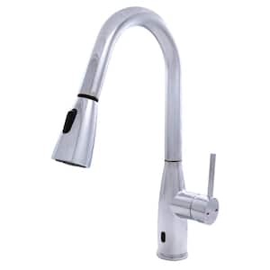 1.5 in centreset Touch Free Sensor Kitchen Faucet without Deckplate in Polished Chrome