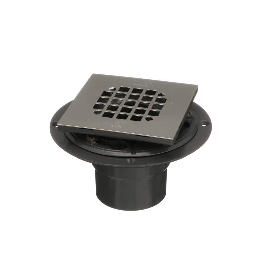 3 in. Round Black PVC Shower Drain with 4-3/16 in. Square Stainless Steel Drain Cover price history on PriceWatchPro