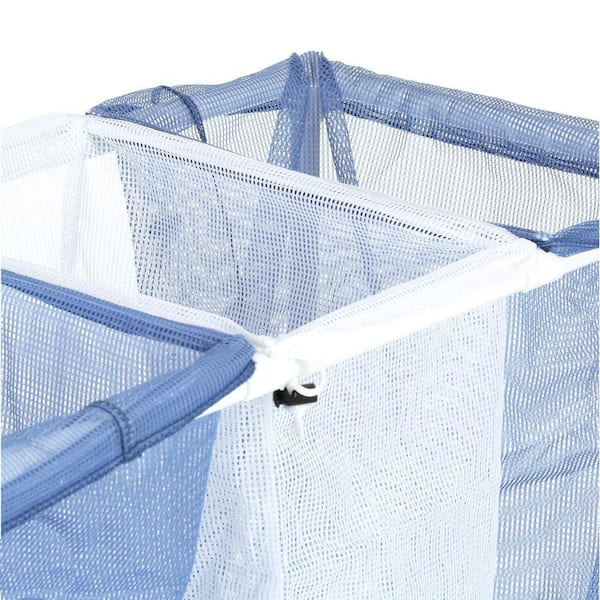 Collapsible Round Rolling Laundry Hamper with Mesh Closure – Topline  Housewares