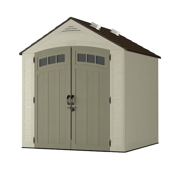7 Ft Resin Storage Shed Bms7702, Plastic Storage Buildings Home Depot