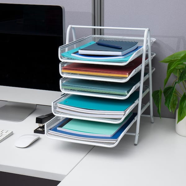 Paper Organizer for Desk, Acrylic Paper Tray, 3 Tiers Clear Acrylic Desk  Organizers and Accessories, Office Organization Letter Tray 3 Tiers.