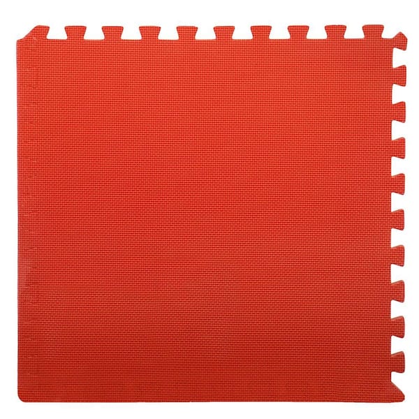 Stalwart Multi-Color 24 in. x 24 in. x 0.50 in. Interlocking EVA Foam Floor Mat (4-Pack)